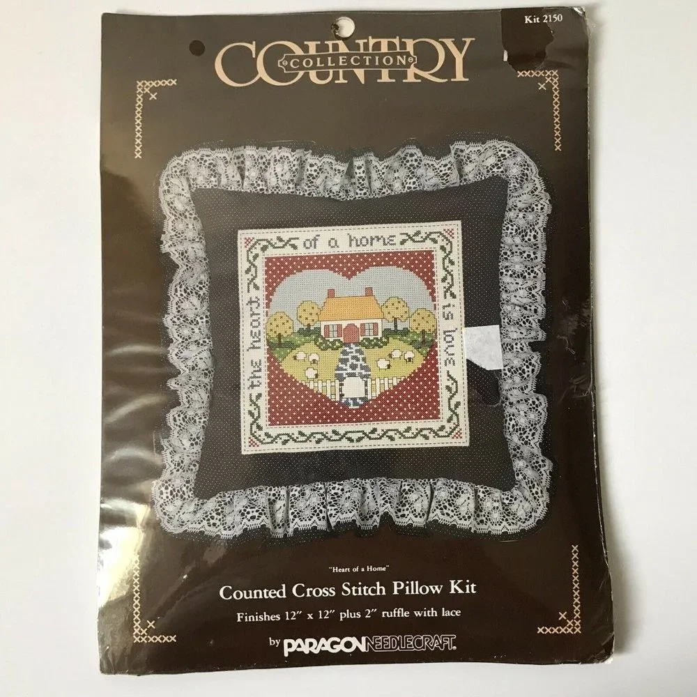 Cross stitch pillow kit 